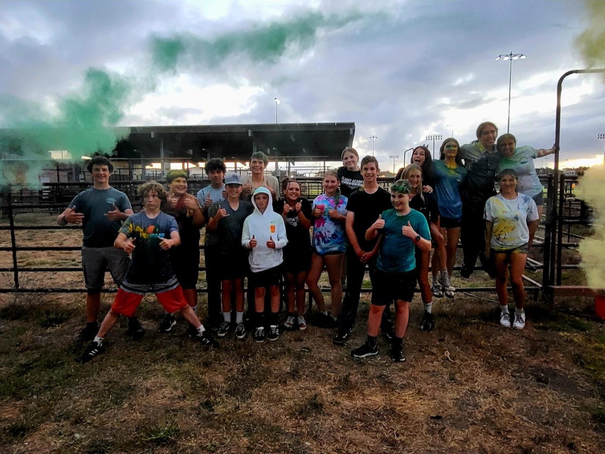 Students pose for a group photo during last week’s Greenhand Challenge and Banquet on September 10.