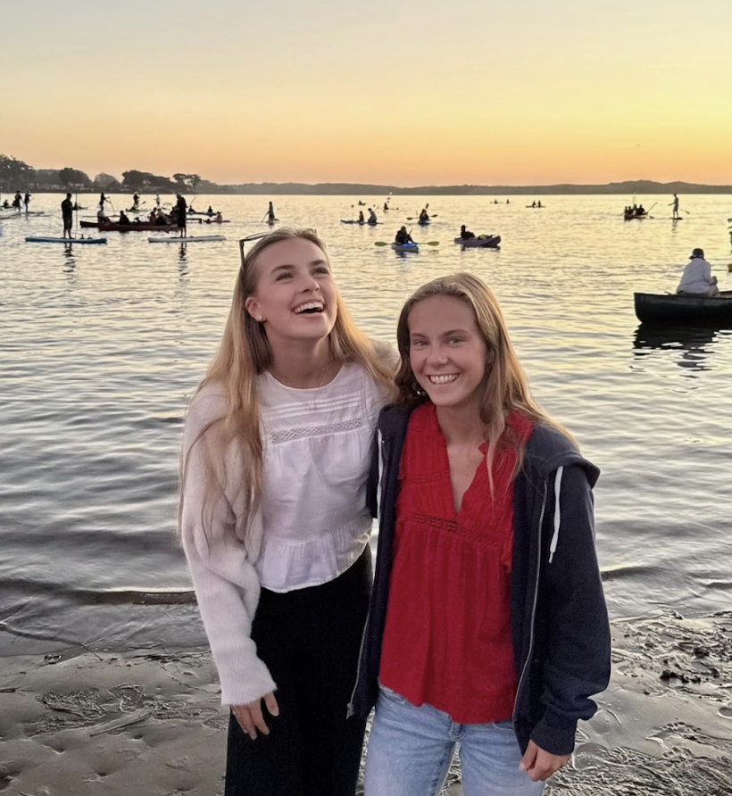 Melissa Kraatz and Julie Hartz in Los Osos enjoying the sunset (Photo Credit: Paula Burroughs)