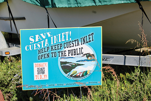 Save Cuesta Inlet Sign.