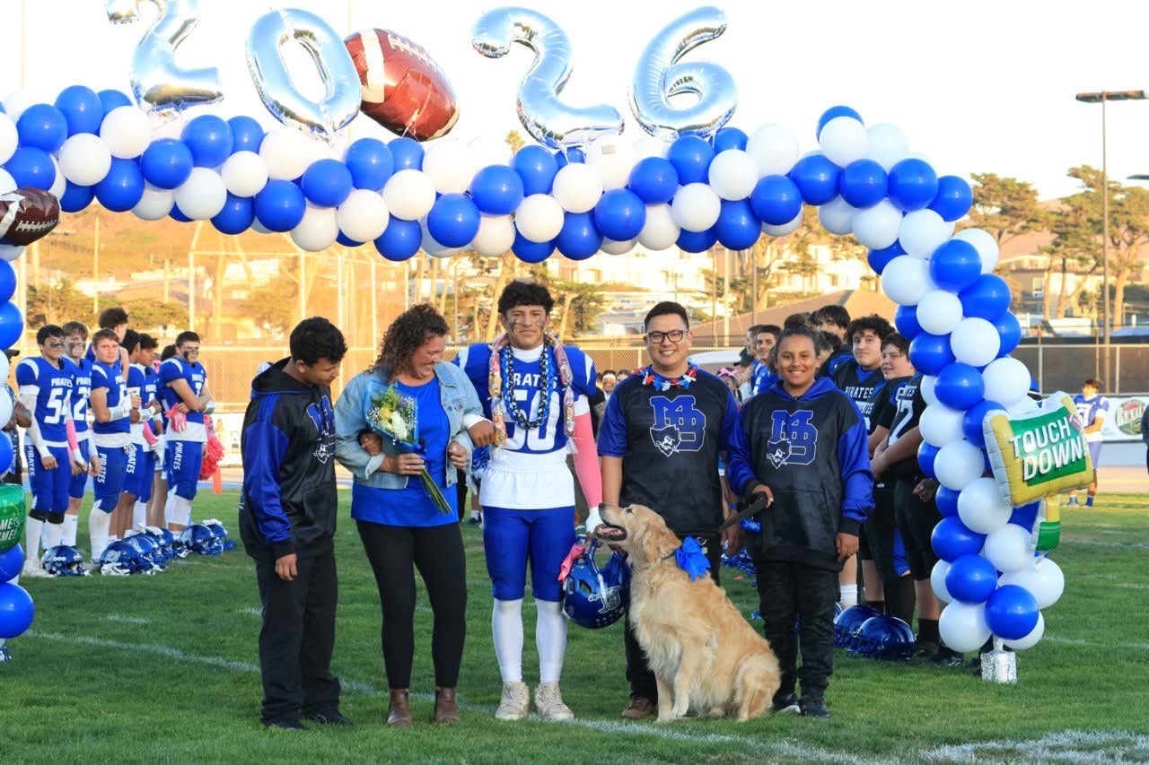 Radden Batalla walks out with family for tribute on senior night 