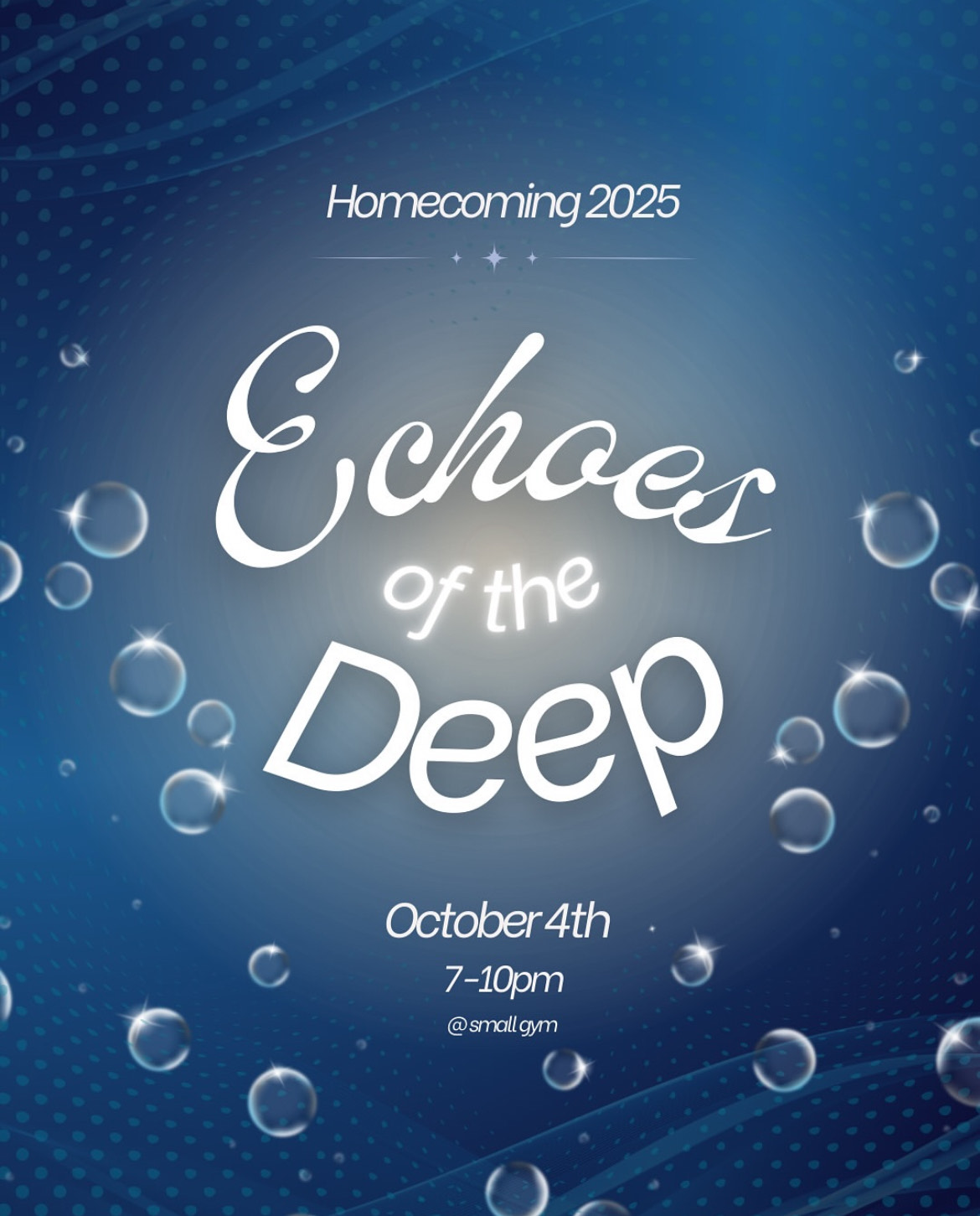 2025 Homecoming dance poster. 