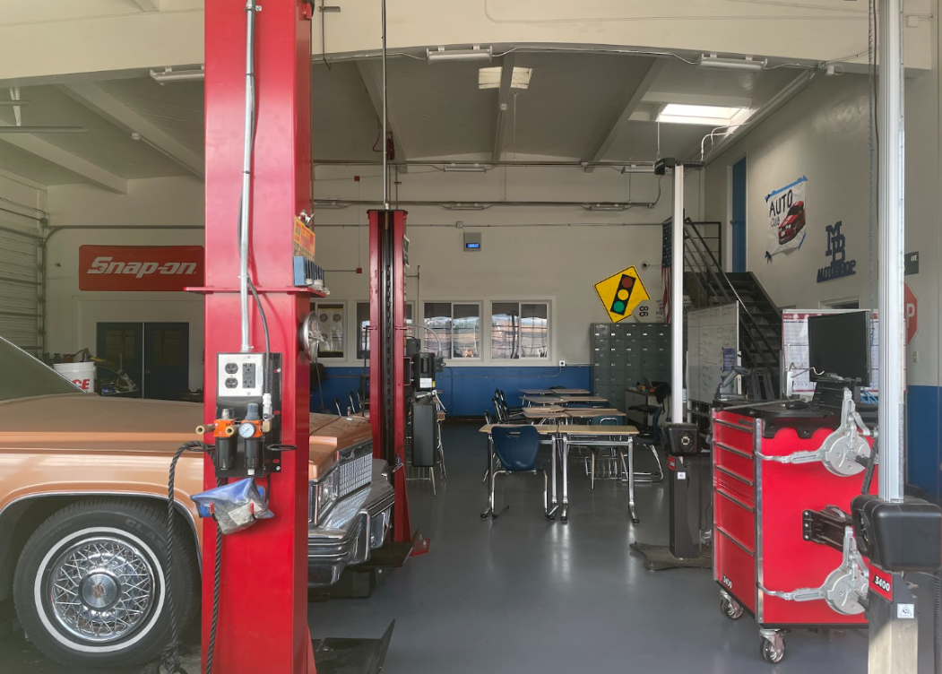 Inside of Auto Classroom.