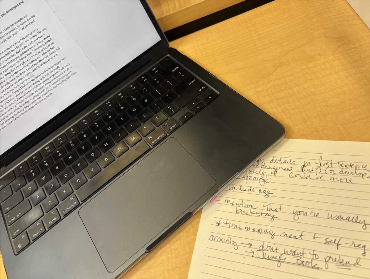 Demarest’s notes provided to an MBHS student (Photo Credit: Sammy Nishihama)
