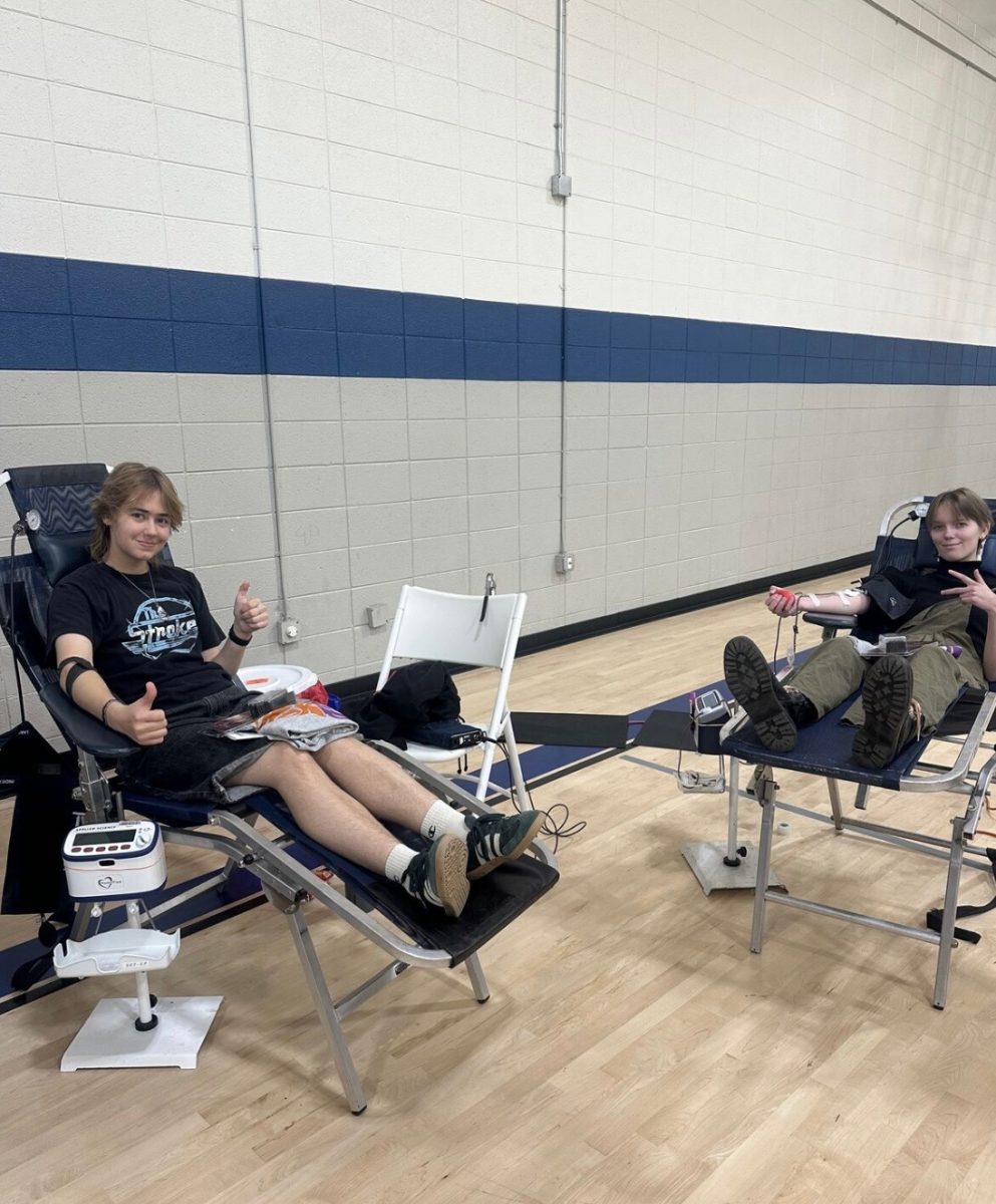 Students at MBHS getting their blood taken (Photo Credit: MBHS Spyglass)
