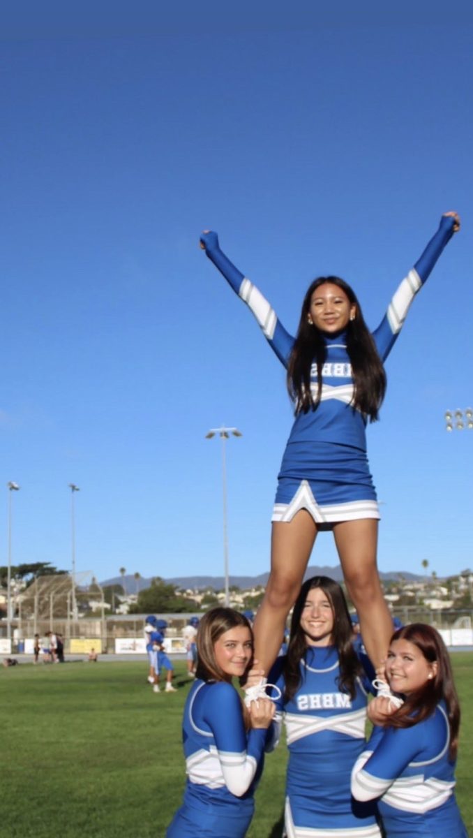Stunt Cheer leaders during practice 
(Source: Hailey Pascua)
