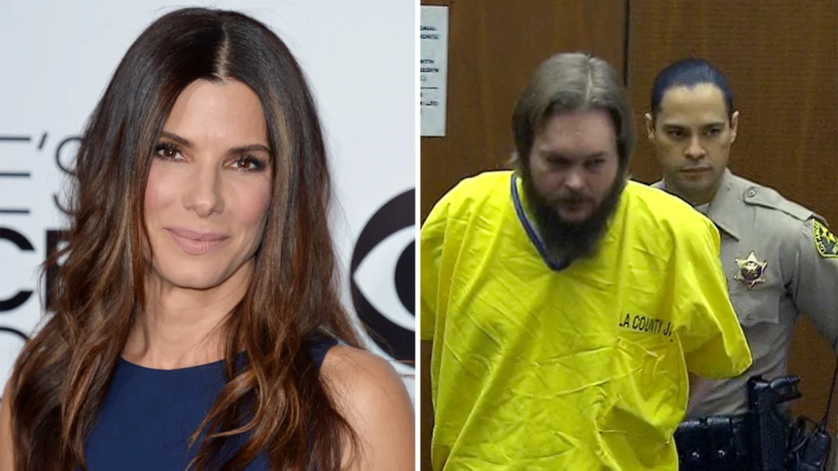 Sandra Bullock + Joshua Corbett, an obsessed fan who broke into her house (Source: Today Show) 
