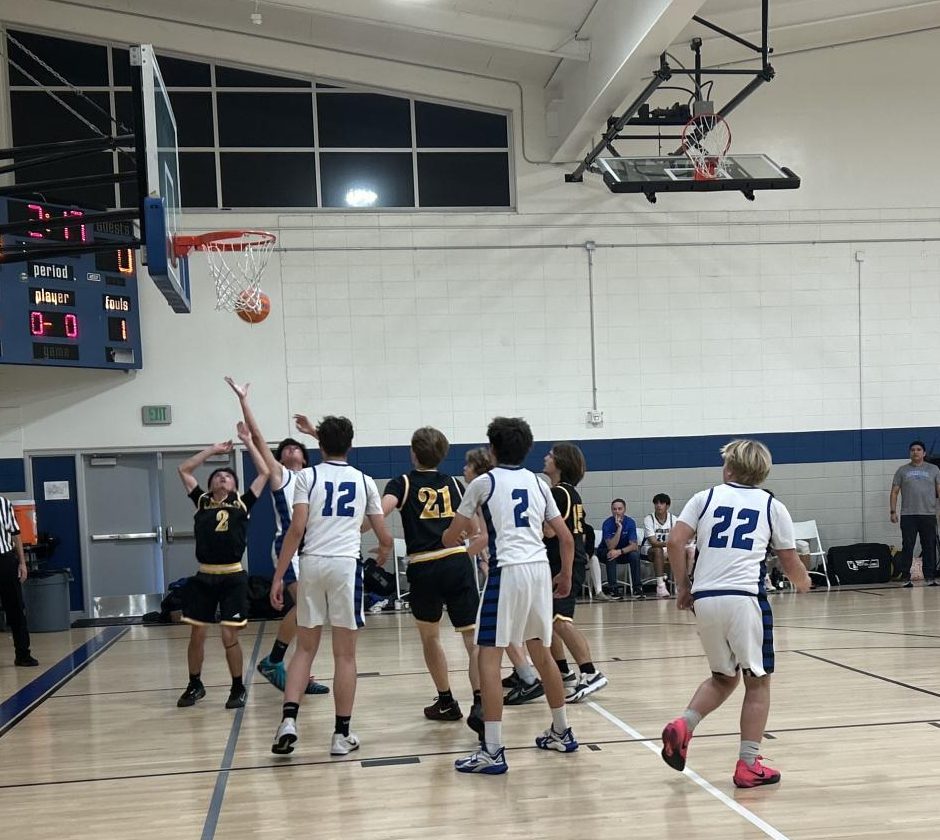 Morro Bay goes up for a rebound against Cabrillo.
