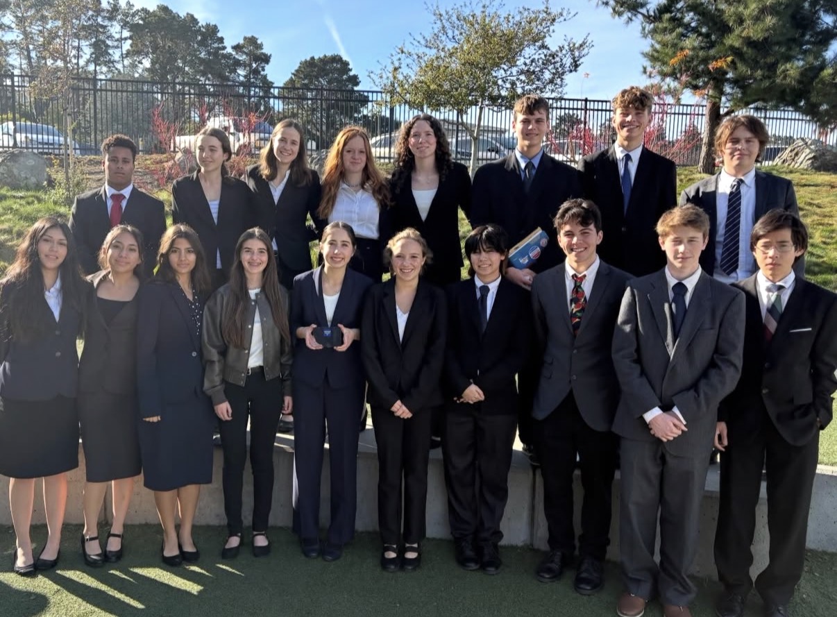 Mock Trial team at the county trial competition. 