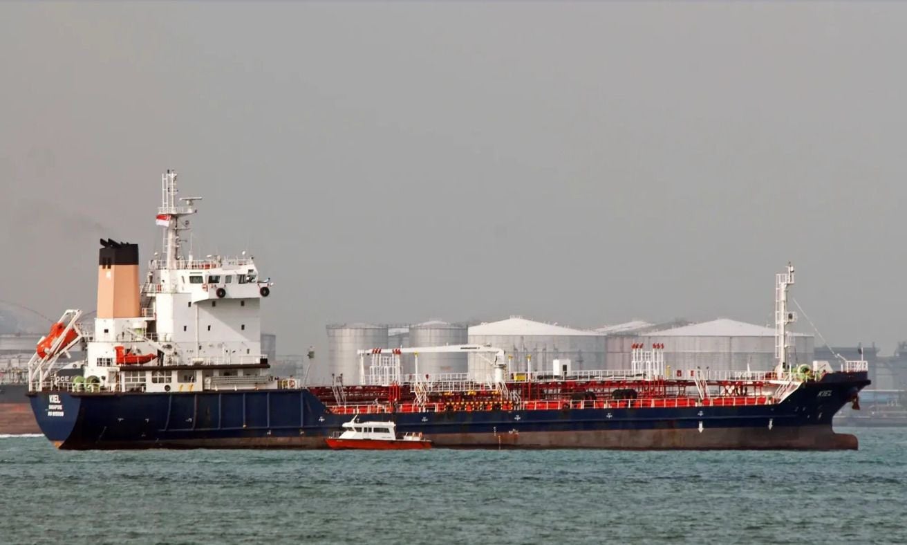 One of the three tankers that were intercepted by India's Coast Guard. 
