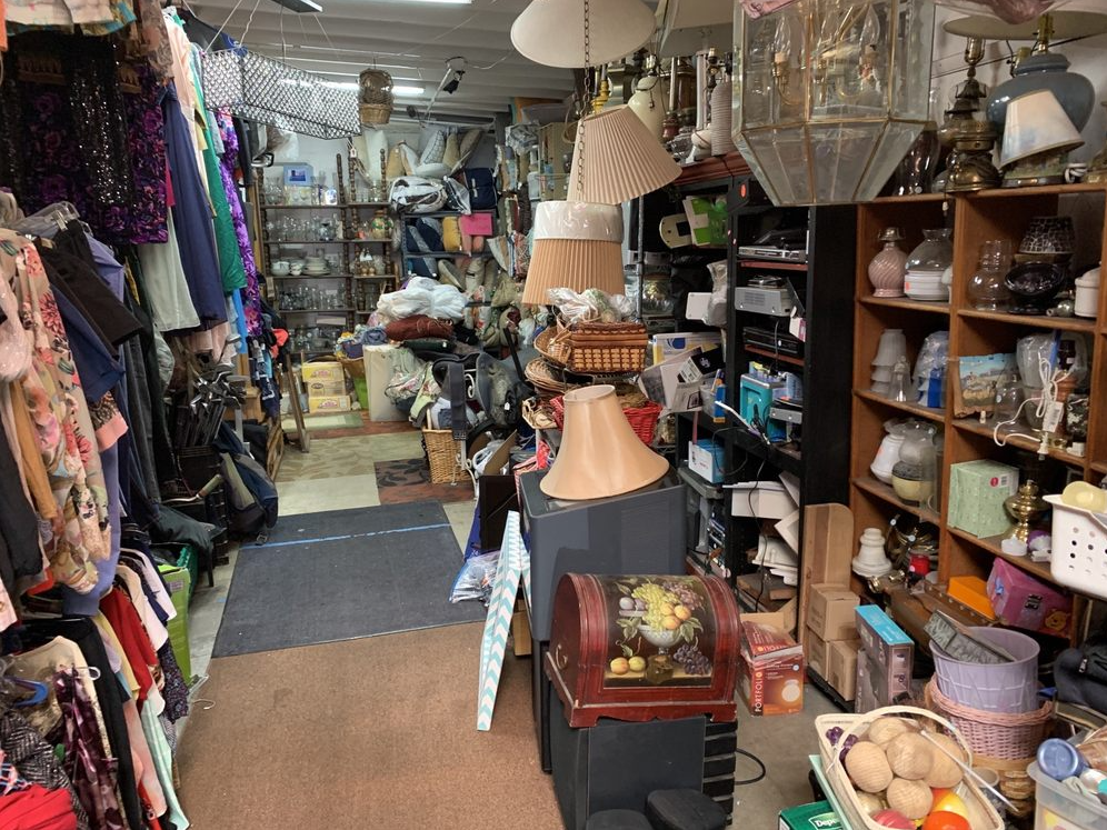 Inside of Foxy Thrift. 