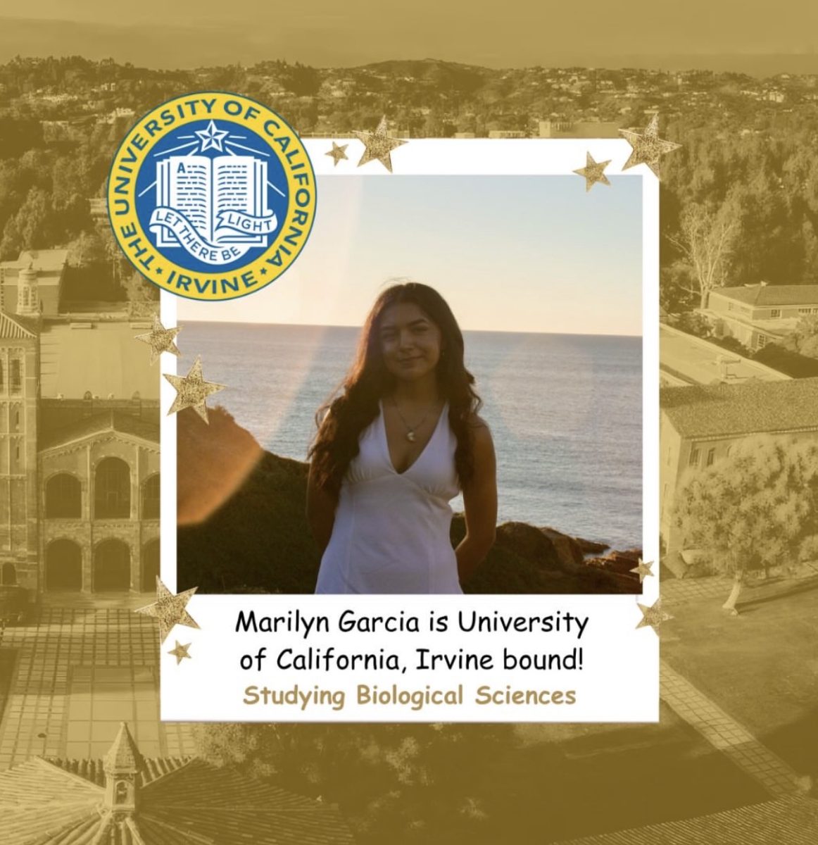 Senior Marilyn Garcia's commitment page (Photo Credit: Gabi White)