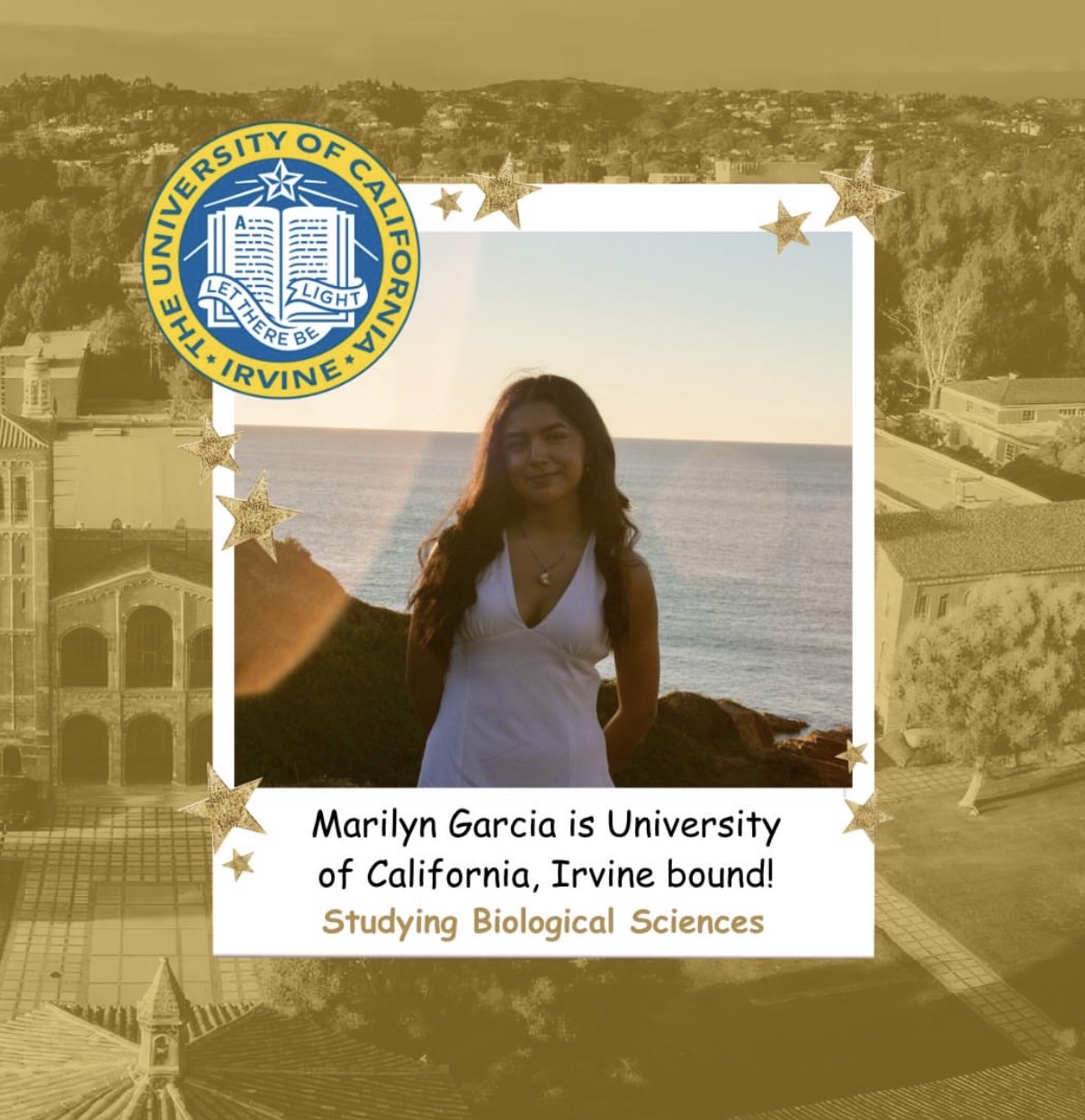 Senior Marilyn Garcia's commitment page (Photo Credit: Gabi White)