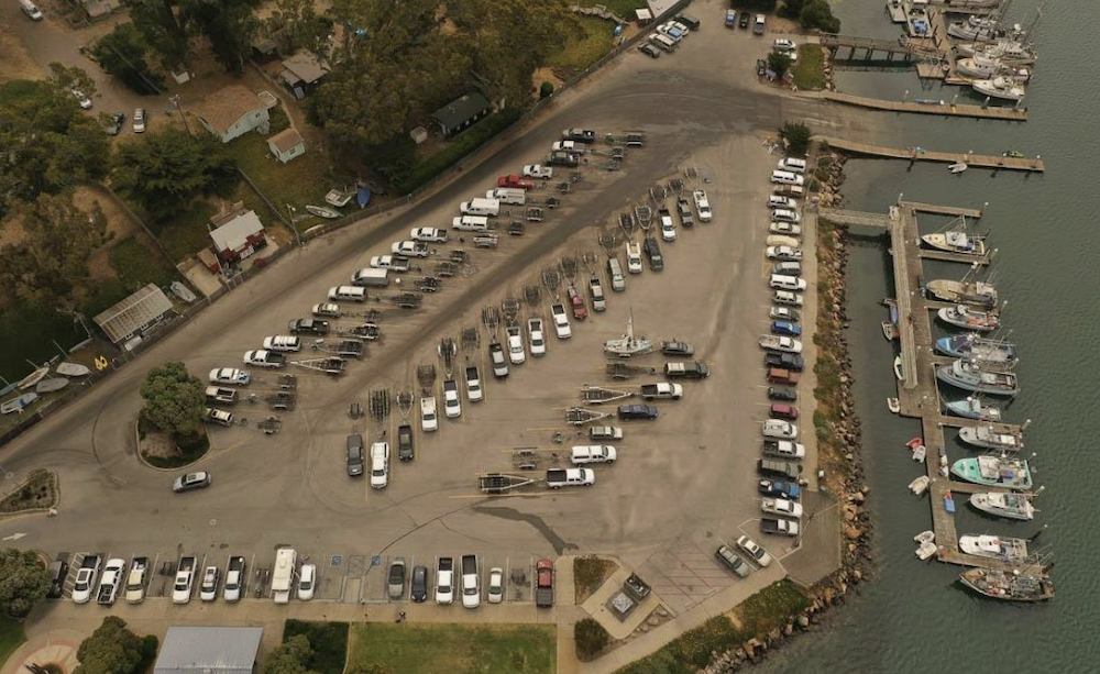 Boat launch parking lot (Source: KSBY)
