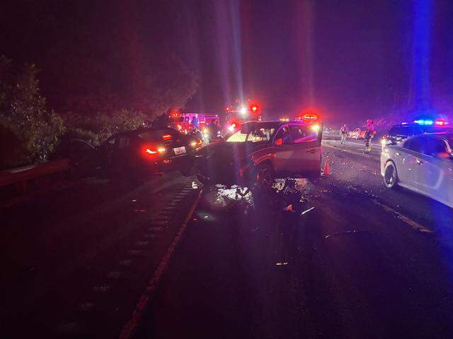 Crash on the Cuesta Grade with five victims being transported to local hospitals, and one pronounced dead at the scene. (Source: SLO Tribune)