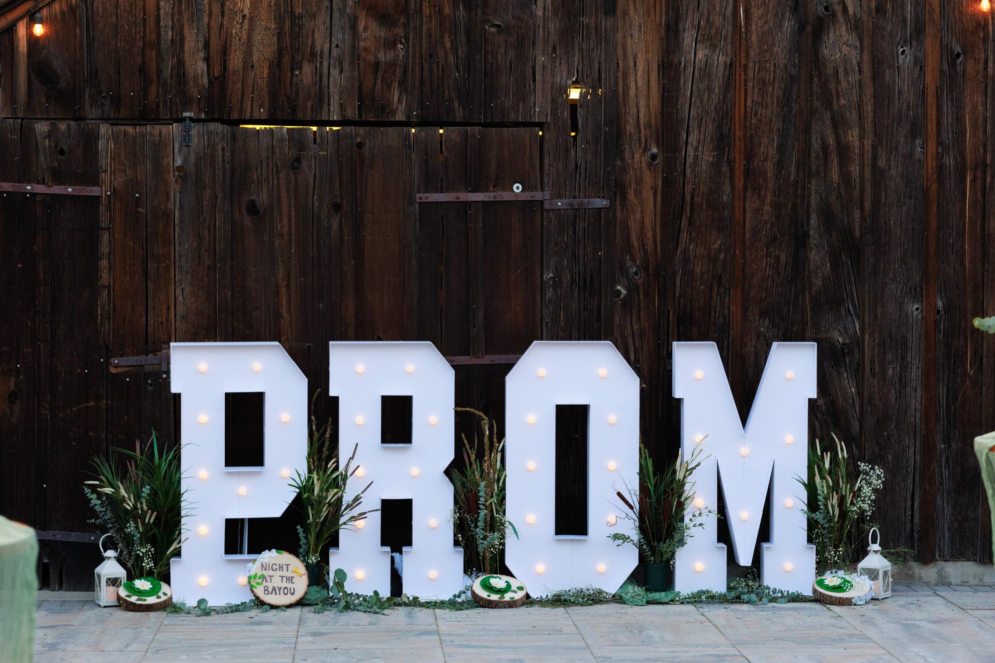 "PROM" sign at The Penny in SLO. [Elizabeth Davis]