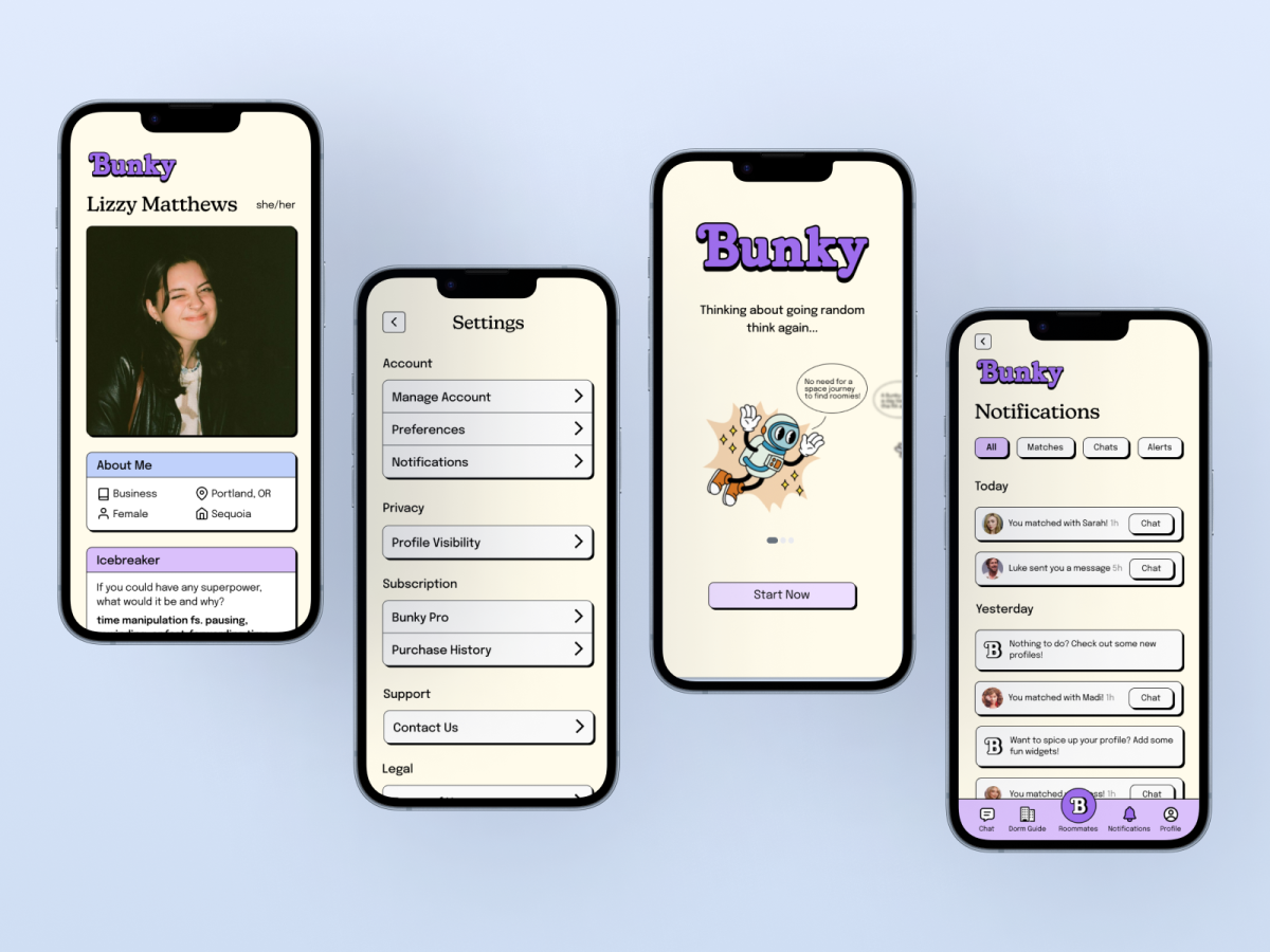 Bunky, an app for choosing a roomate. 