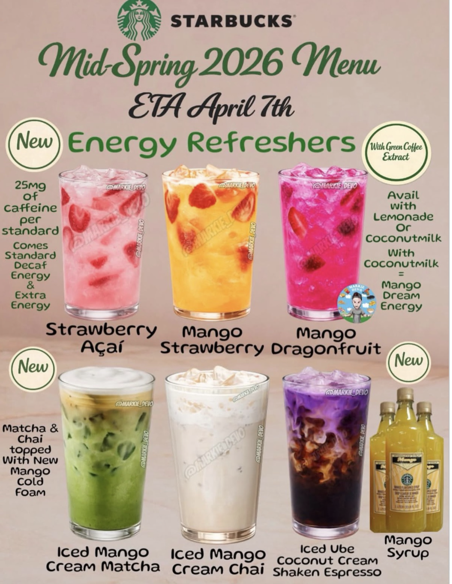 All the new mango spring drinks (Photo Credit: markie_devo)
