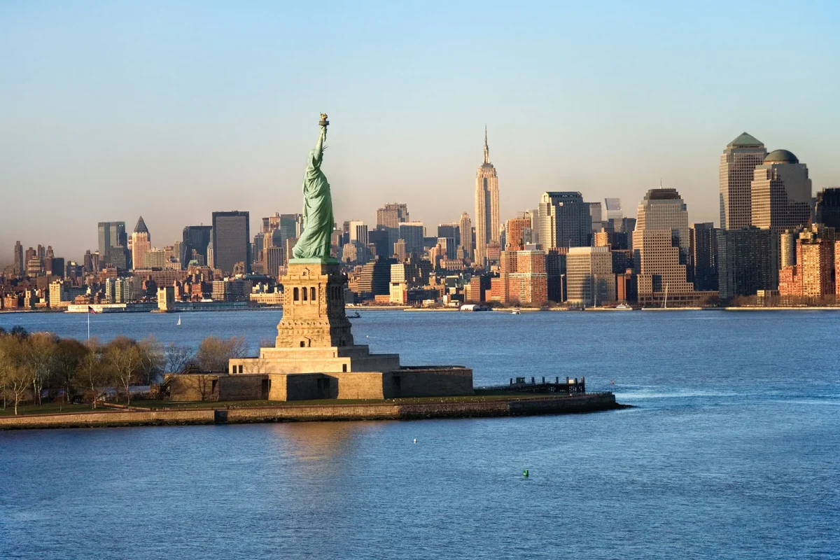 The Statue of Liberty in New York City. [Source: Britannica]