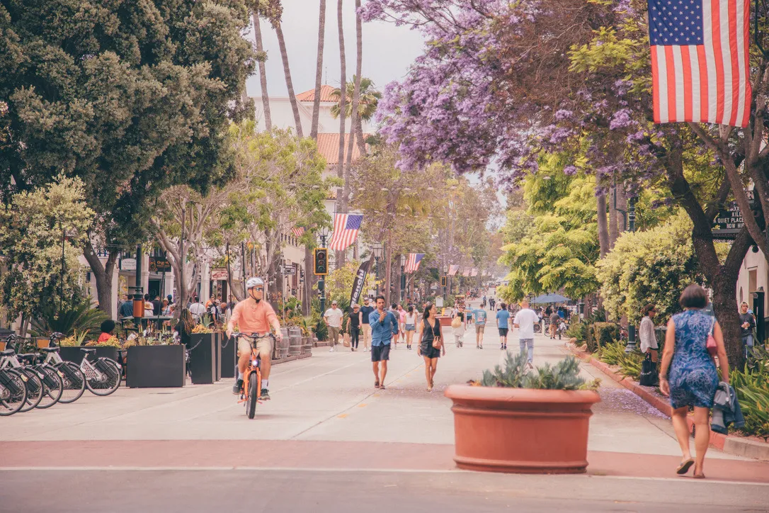 State Street Santa Barbara, CA. [Source: Santa Barbara Independent]