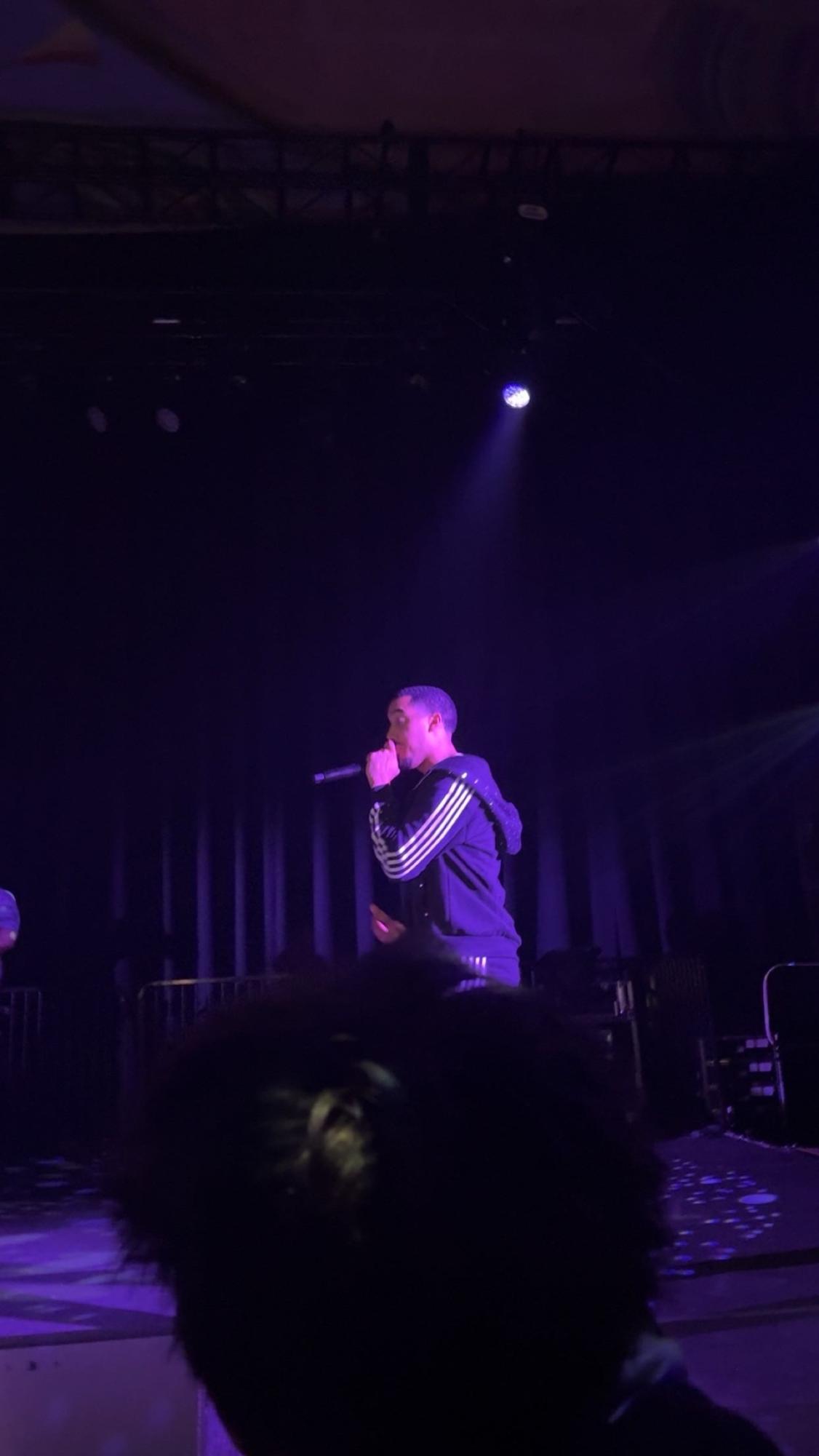 Mike Sherm performing at the Fremont theater April 19. (Photo Credit: Chava Brody)